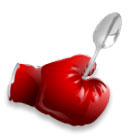 Spoon in boxing glove