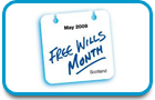Free wills month Scotland logo