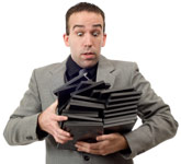 DVD carrying man