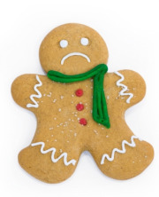 Sad gingerbread man