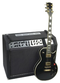 picture of guitar with amp